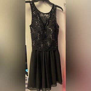 Formal Black Lace Dress